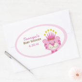 Queen of the Oerwoud Custom Oval Favoriet Sticker (Envelop)