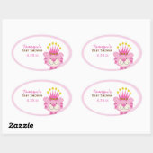 Queen of the Oerwoud Custom Oval Favoriet Sticker (Vel)