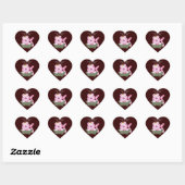 Queen of the Oerwoud HEART SHAPE Favor Sticker (Vel)