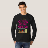 Queen Of The Office  School Secretary  For Women T-shirt (Voorkant volledig)