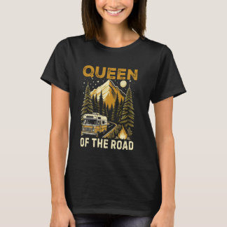 Queen of the Road Camping T-shirt