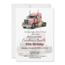Queen of the Road Verjaardag Vrouw Vrachtwagenchau