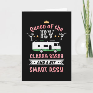 Queen of the RV - Funny Gift for Women Camper Wife Kaart
