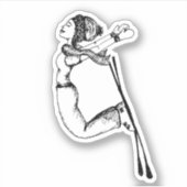 Queen of the Slopes - Sticker (Voorkant)