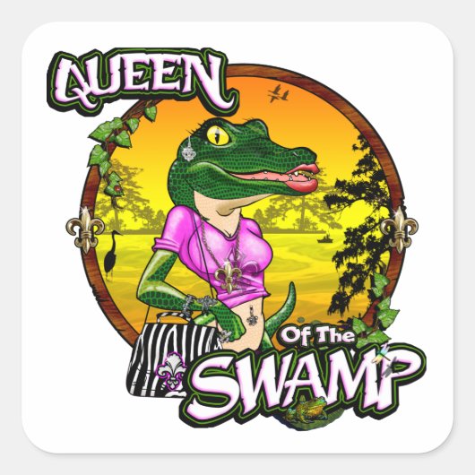 Queen of the Swamp Stickers (Voorkant)