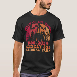 Queen of the Tetons Grizzly 399  Nationaal T-shirt
