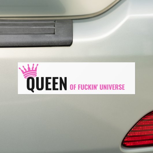 Queen of the Universe-Sticker - Een grappige autob Bumpersticker (Op auto)