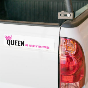 Queen of the Universe-Sticker - Een grappige autob Bumpersticker