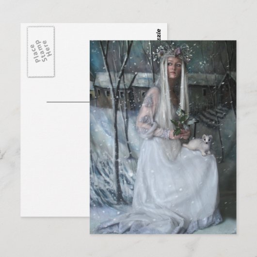 Queen of Winter Briefkaart (Voorkant / Achterkant)