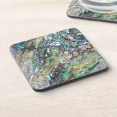 Queen paua shell bier onderzetter (Linkerzijde)