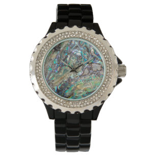 Queen paua shell horloge