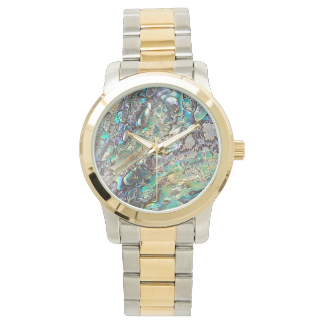 Queen paua shell horloge (Voorkant)