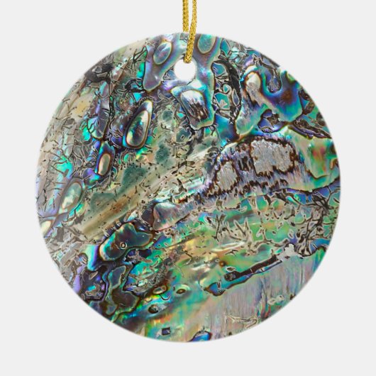 Queen paua shell keramisch ornament (Voorkant)