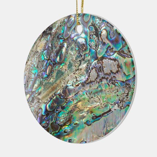 Queen paua shell keramisch ornament (Links)