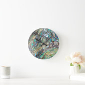 Queen paua shell ronde klok (Huis)