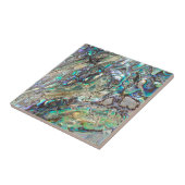 Queen paua shell tegeltje (Zijkant)