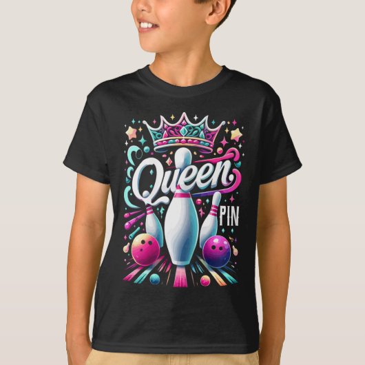 Queen Pin Shirt Bowler Bowling League For Bowling  (Voorkant)