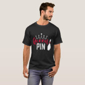 Queen Pin Shirt Bowler Bowling League Voor Bowling (Voorkant volledig)