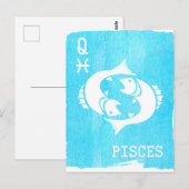 Queen Pisces Horoscope Star Sign Zodiac Birthday Briefkaart (Voorkant / Achterkant)