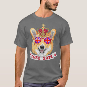 Queen Platinum Jubilee Tshirt, koninginnen Royal C T-shirt