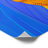  Queen Rainbow Schattige Haar Zwart Melanine Afro Poster (Hoek)