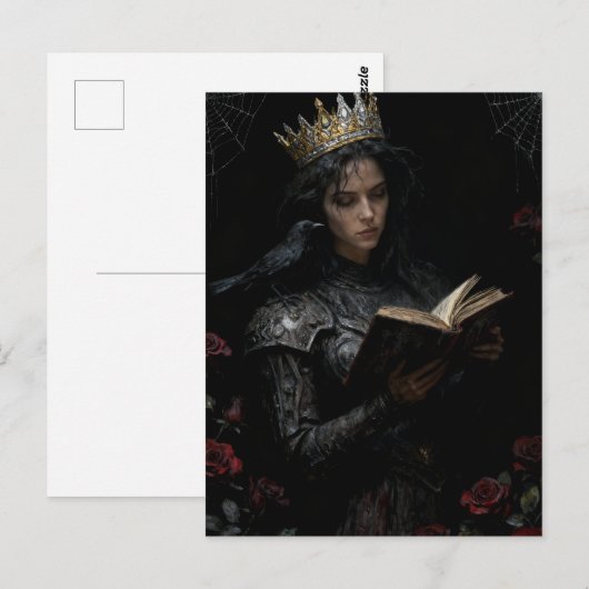 Queen Reading a Book Briefkaart (Voorkant / Achterkant)