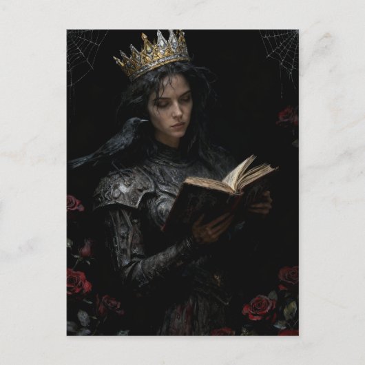 Queen Reading a Book Briefkaart (Voorkant)