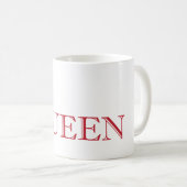 Queen Red Crown - aanpasbare achtergrondkleur Koffiemok (Voorkant rechts)