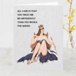 Queen Retro Humor groet Kaart