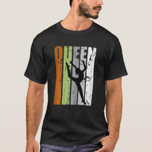 Queen Rhythmic Gymnastics Verjaardag Silhouet Fan T-shirt