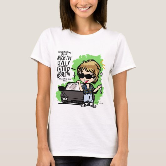 QUEEN Roger Taylor verliefd op zijn auto. T-shirt (Voorkant)