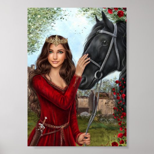 Queen Rosemary en Midas Character Art Print (Voorkant)