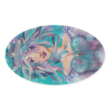 Queen Safine Blue Paars Mermaid Ocean Princess