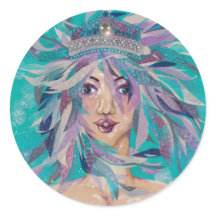 Queen Safine Blue Paars Mermaid Ocean Princess