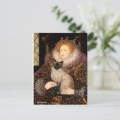 Queen- Seal Point Siamese kat Briefkaart (Staand voorkant)