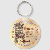 Queen serveert niemand op maat sleutelhanger (Voorkant)