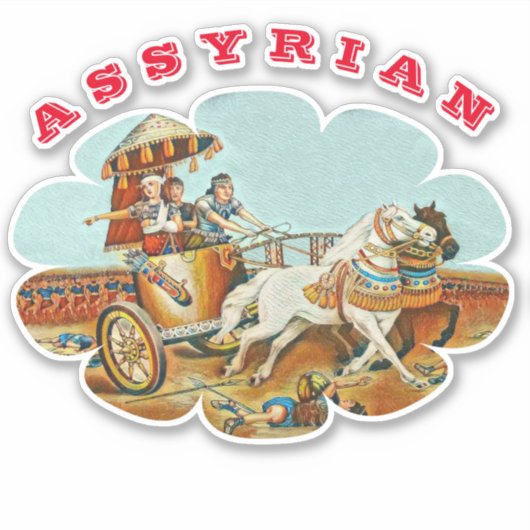 Queen Shamiram Custom-Cut Vinyl Sticker (Voorkant)