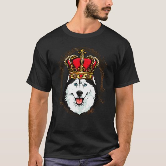 Queen Siberian Husky Dog T-shirt (Voorkant)