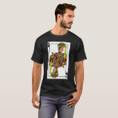 Queen Spades Afro-Amerikaanse Kaart Black History  T-shirt (Voorkant volledig)