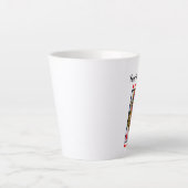 Queen Spelen Kaart Bright Red Hearts Latte Mok (Voorkant)