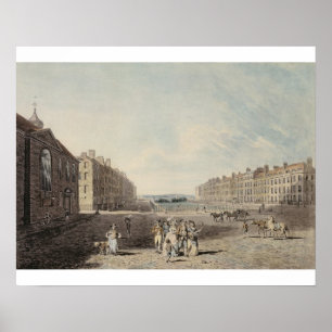 Queen Square, Londen, 1786 (w/c en pen en inkt ov) Poster