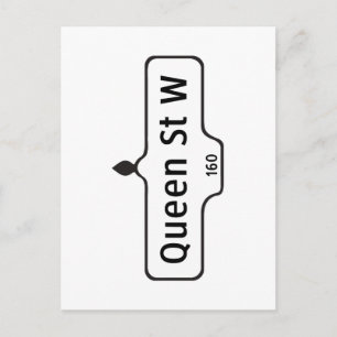 Queen Street West, Toronto Street Sign Briefkaart