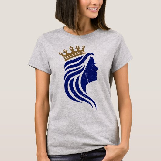 "Queen" T-shirt voor dames | Stijlvol grafisch T-s (Voorkant)