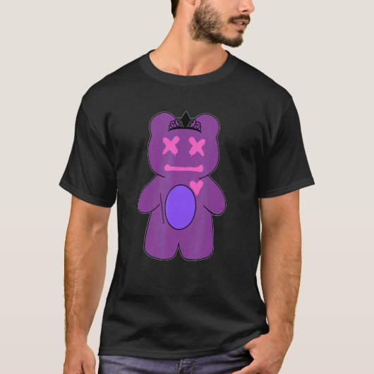 Queen Teddy Bear Graphic T-shirt (Voorkant)