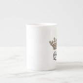 "Queen" Tiara Design Porselein Kop (Voorkant)