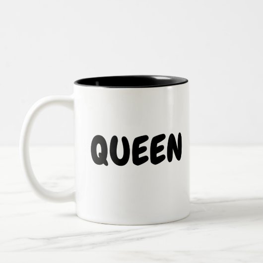 QUEEN TWEEKLEURIGE KOFFIEMOK (Links)