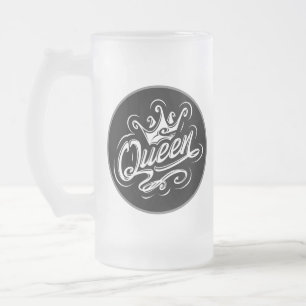 Queen Typography Design Matglas Bierpul