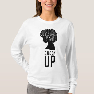 Queen Up Dames T-shirt met lange mouwen