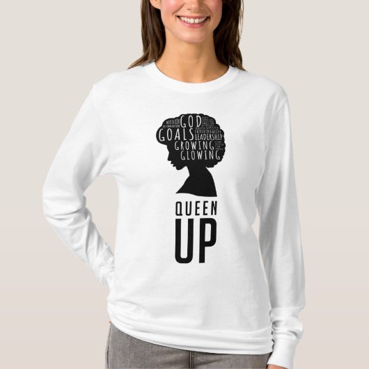 Queen Up Dames T-shirt met lange mouwen (Voorkant)