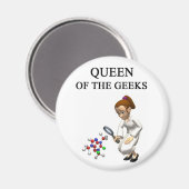 QUEEN van de geeks Magneet (Voorkant / Achterkant)